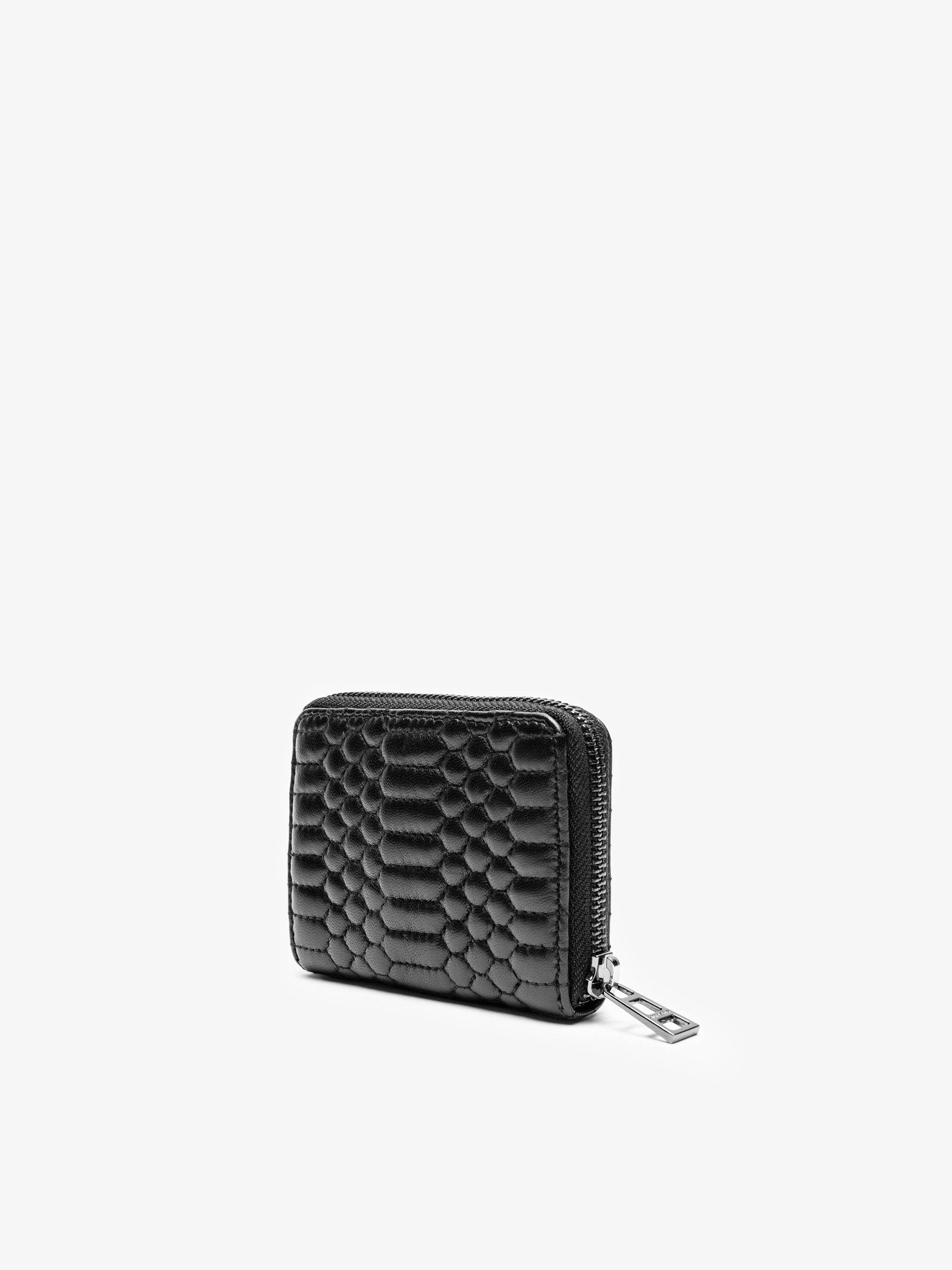 Mini ZV Quilted Wallet - Quilted effect leather wallet.